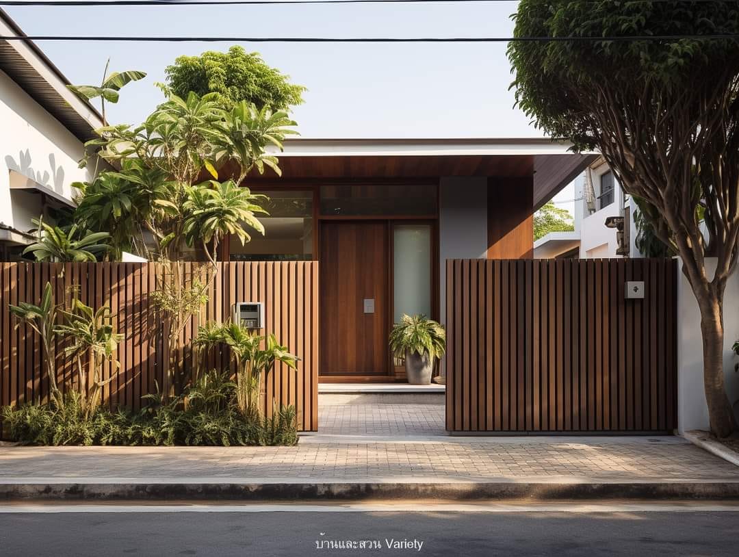 Cảnh quan trước nhà đẹp